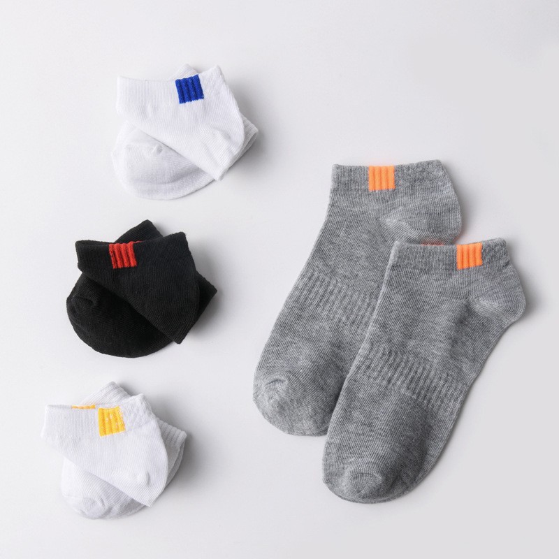 Socks Men's and Women's Summer Socks Sweat Absorbing and Deodorant Sports Ankle Socks Short Summer Thin Shallow Mouth Low-Top Breathable Street Vendor Stocks