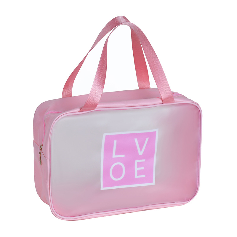 Love Printing Cosmetic Bag Special-Interest Design Women's Cosmetics Storage Bag Convenient Travel Storage Wash Bag Wholesale