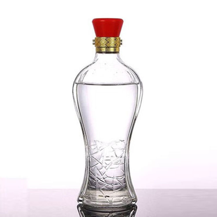 厂家玻璃白酒瓶供应酒瓶透明白酒玻璃瓶空瓶一斤装晶白玻璃酒瓶