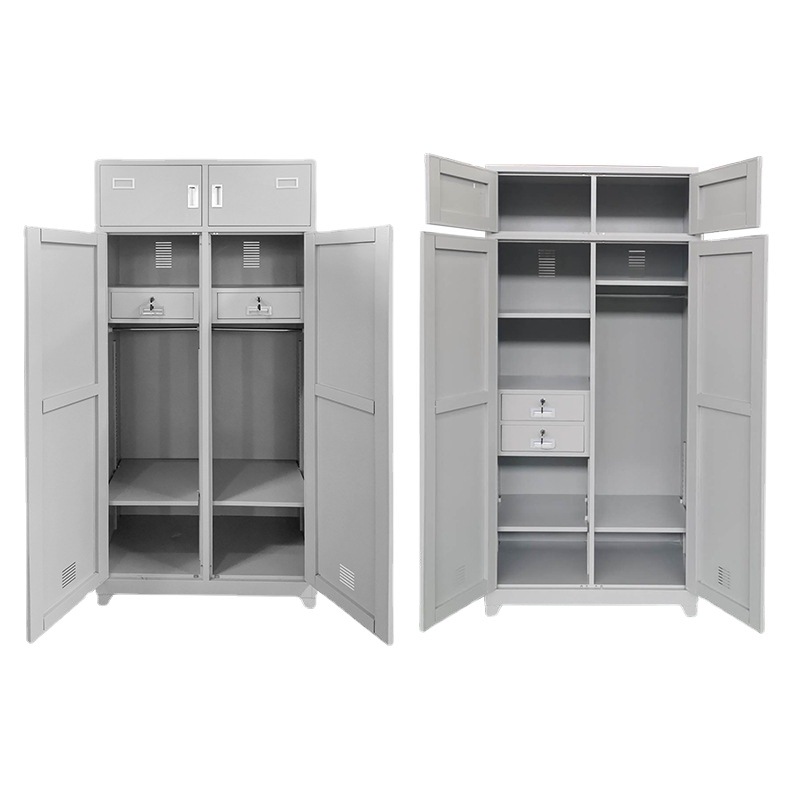 部队制式营具军队士兵军官柜内务柜铁皮更衣柜宿舍钢制双储物柜