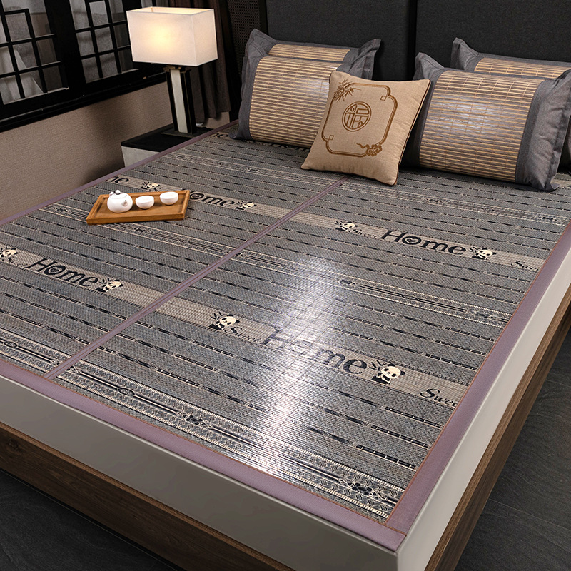 广汇家纺 24 款印花竹席(跑量款反面复合 藤草) 熊猫之家-阿里巴巴