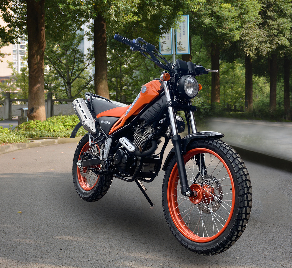 厂家直销 可上牌 250cc越野摩托车 两轮强劲赛摩 宗申:隆鑫