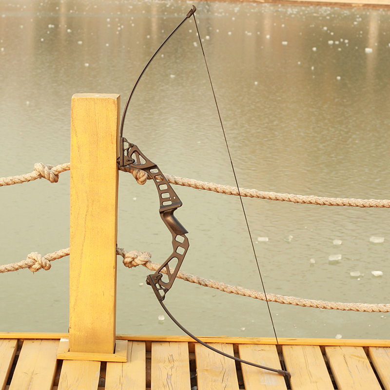 跨境批发分体金属直拉弓磅数可调20-50磅 户外射箭美猎弓箭新手用