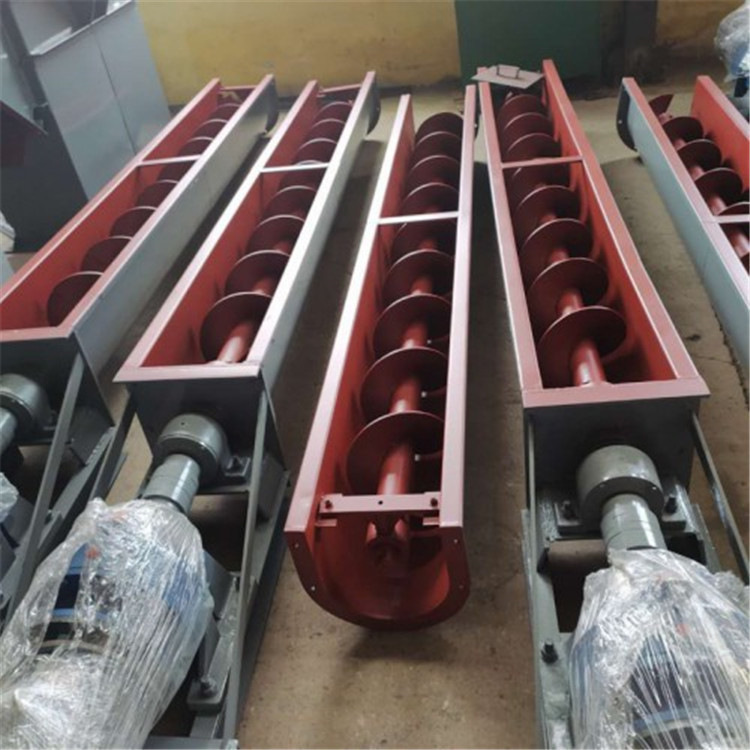 u型蛟龙螺旋输送机螺旋上料机污泥专用无轴螺旋输送机