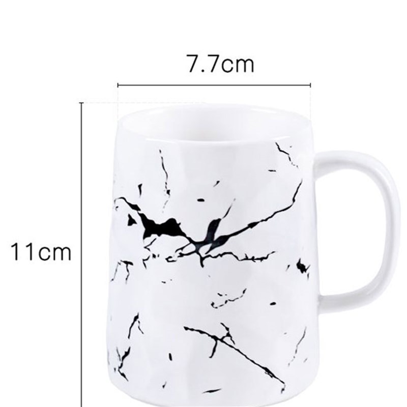 Cross-Border Nordic Ins Ceramic Cup with Lid Personality Trend Couple Mug Business Office Coffee Cup Wholesale