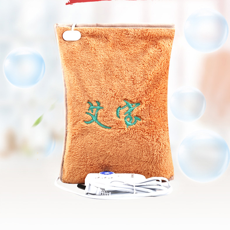 现货批发艾宝电加热袋粗盐热敷包艾草宫暖肩颈艾灸包热敷袋中草袋