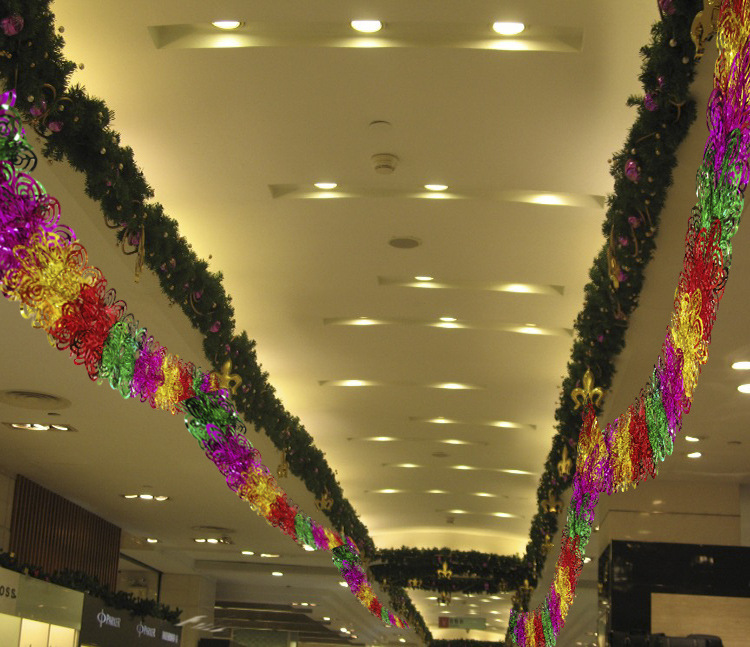 圣诞节新年元旦拉花彩条装饰毛条幼儿园教室装饰联欢会年会布置