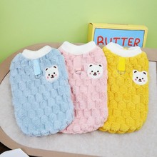 狗狗衣服猫狗服装秋冬宠物用品批发泰迪猫咪棉衣金龟子绒背心保暖