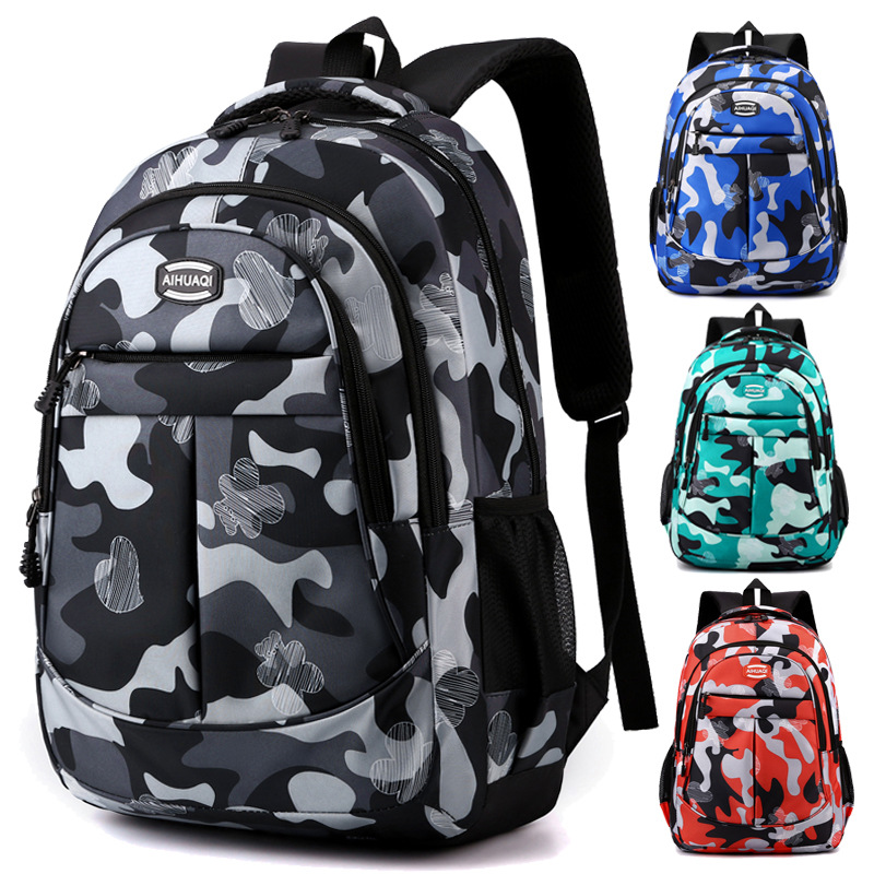 Wholesale Amazon New Backpack Large Capacity Early High School Backpack Outdoor Travel Backpack Schoolbags for Boys and Girls