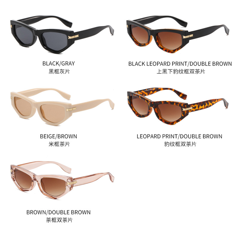 Fashion Small Square Frame Sunglasses Foreign Trade Modern Sunglasses Trendy Sun Glasses Pentagonal Glasses