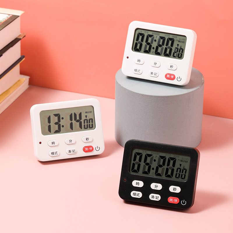 日本厨房计时器定时器学习提醒秒表儿童倒计时闹钟带磁铁磁吸烘焙