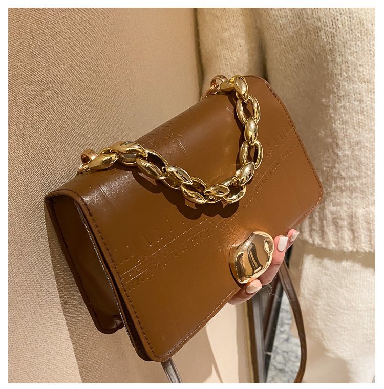 Women's Bag 2020 Autumn and Winter New Popular Net Red Small Square Bag Simple Fashionable Stylish Ins Shoulder Crossbody Chain Bag