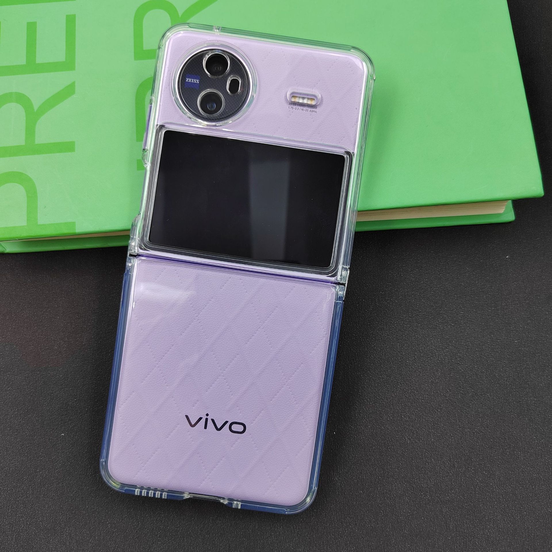 适用vivo xflip手机壳链接款x flip折叠屏透明tpu玻璃膜保护软套