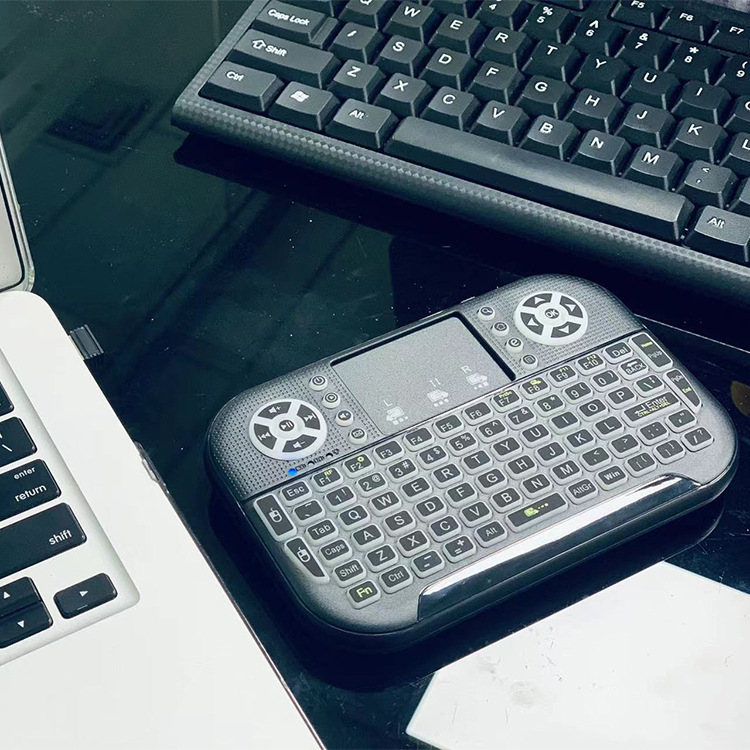New A8 Mini Wireless Flymouse Wireless Bluetooth Keyboard Touch Key Mouse Backlit Factory Wholesale Keyboard