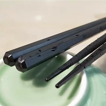 厂批发筷子家用商用合金筷餐厅饭馆日式寿司尖头筷防霉耐摔六角筷