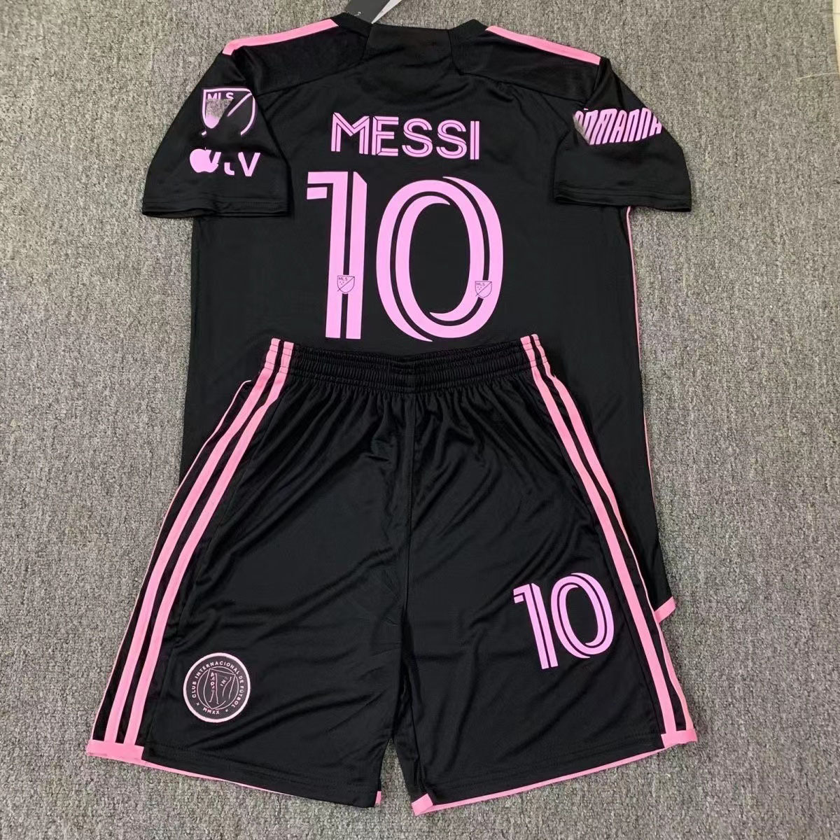 美职联迈阿密球衣10号梅西主客场成人童装足球服现货批发-阿里巴巴