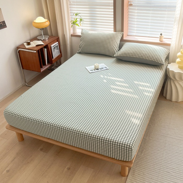 床笠单件水洗棉 床套席梦思保护全包防尘 床罩皮筋包裹防滑单床罩