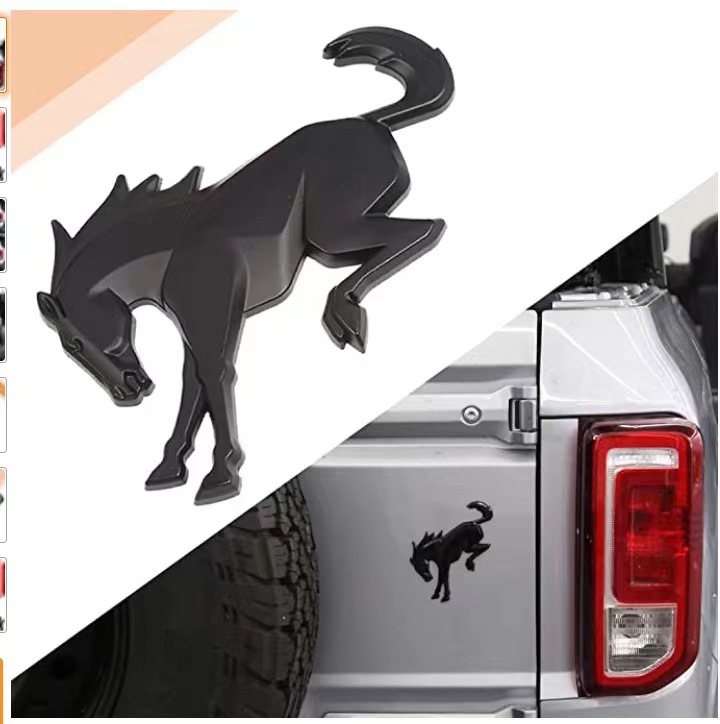 适用于ford福特烈马 bronco马标尾门字标外饰改装配件bronco 车标