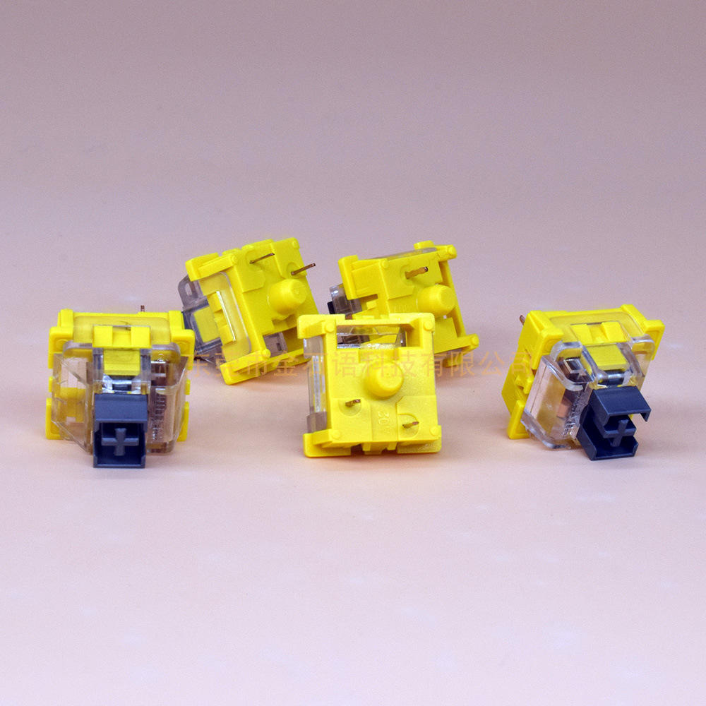 diy机械键盘高特轴银熊猫海洋青柠水蜜桃透明拔插客制化 高特轴