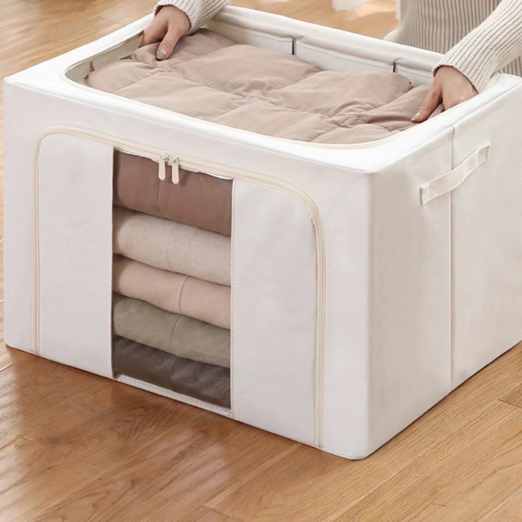 高品质天山棉麻百纳箱衣服换季整理神器折叠衣物整理箱被子收纳箱