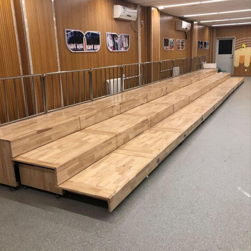 幼儿园小朋友用抽拉式合唱阶梯站台 实木排练台演唱台舞台 合唱台