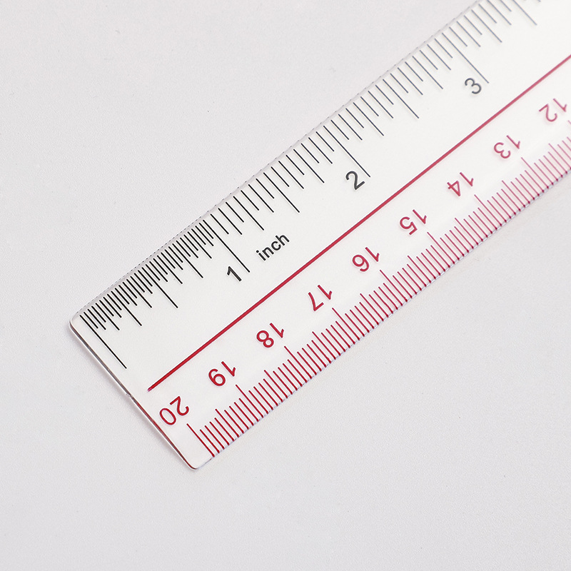 20厘米直尺塑料尺子学生直尺20厘米热销尺子20双色尺