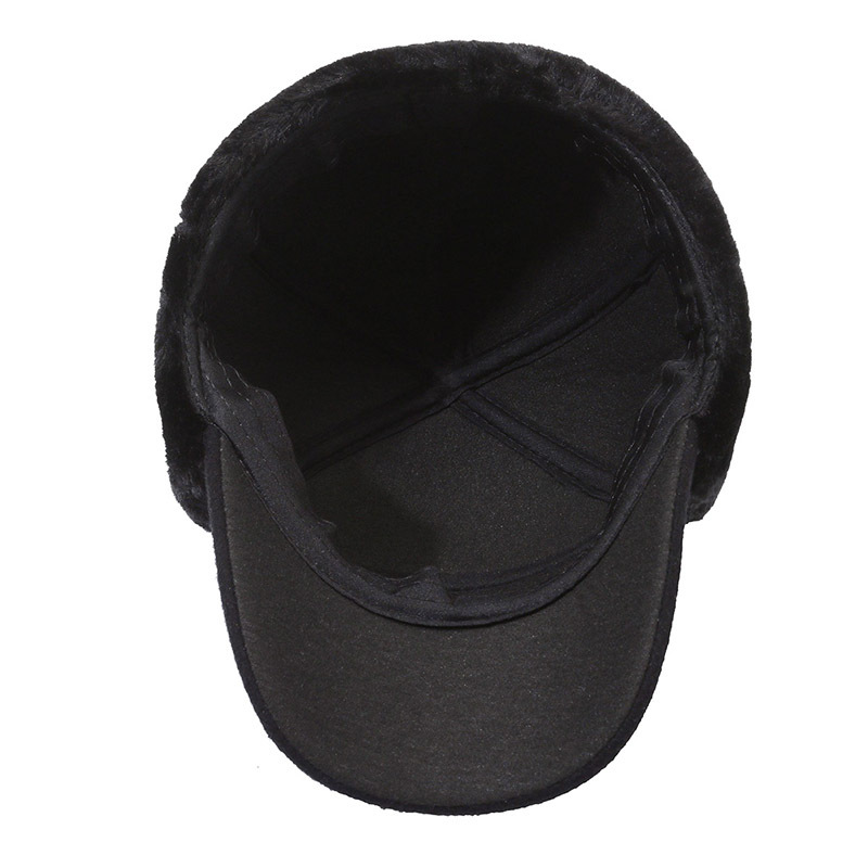 Father Hat Ushanka Hat Men's Winter Warm Thickened Old Men Middle-Aged and Elderly Men Cotton-Padded Cap Old Man Winter