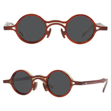复古小框架板材眼镜设计感手工制作墨镜偏光防紫外线太阳眼镜