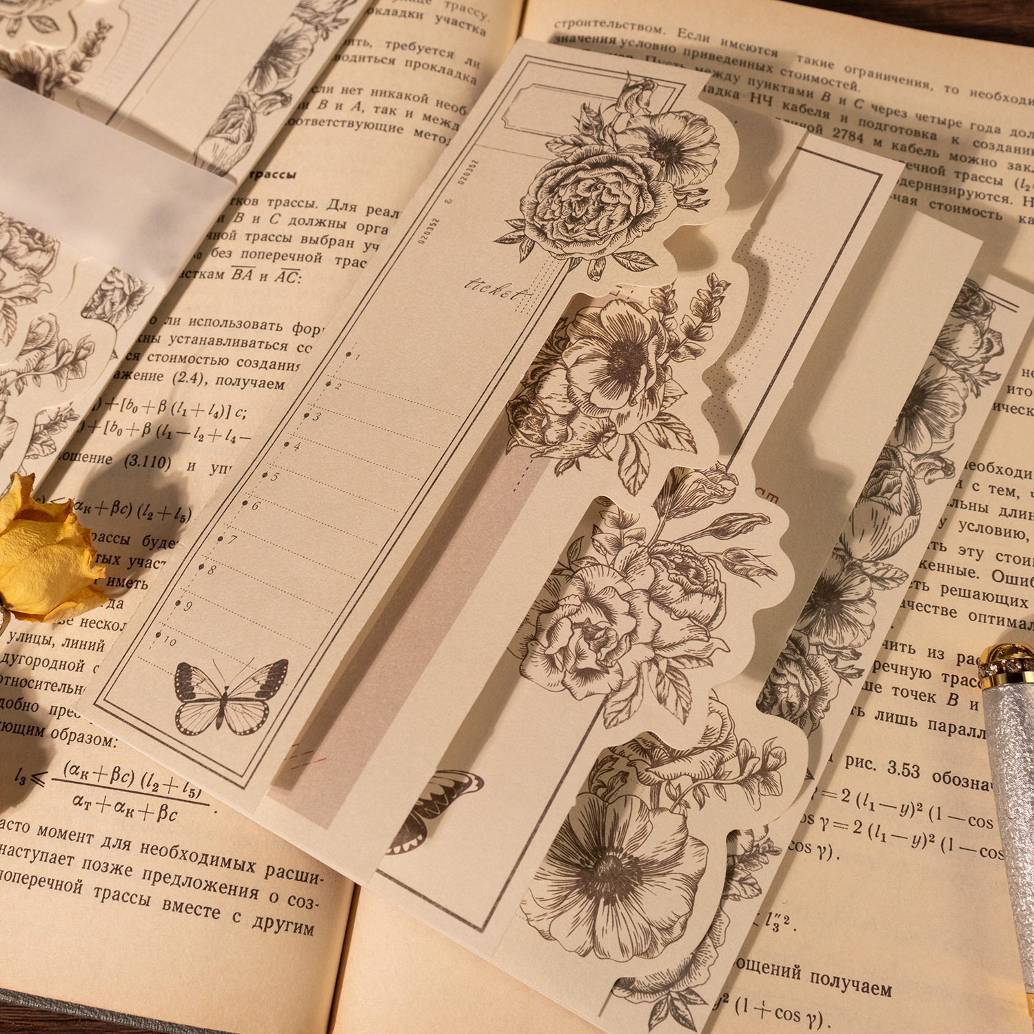 陌墨素材纸便签本 纸短情长系列 复古手帐拼贴装饰打底纸留言6款