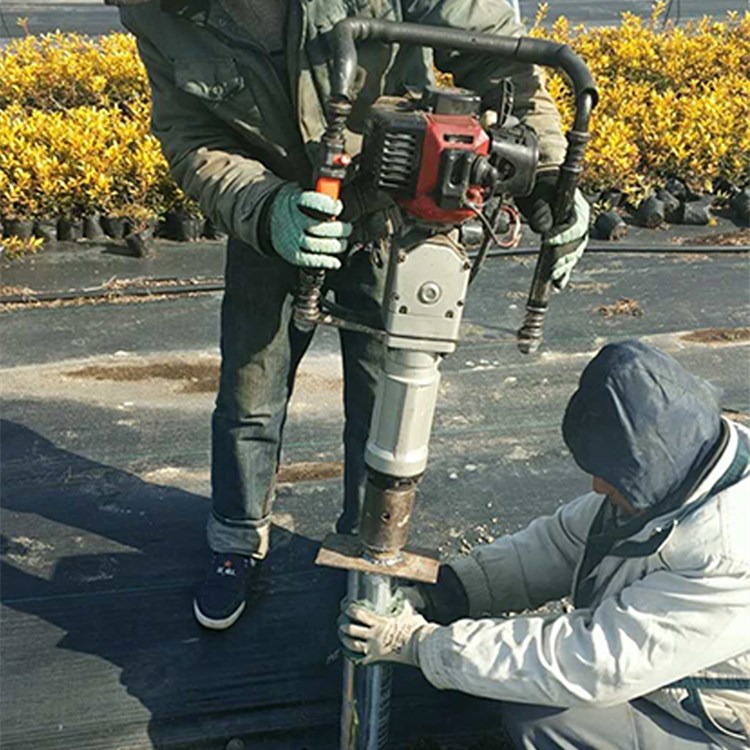 水利建设植桩机 防洪防汛抢险木头入地手持打桩机