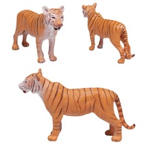 11.3CM PVC仿真实心动物园玩具 野生动物仿真模型-老虎