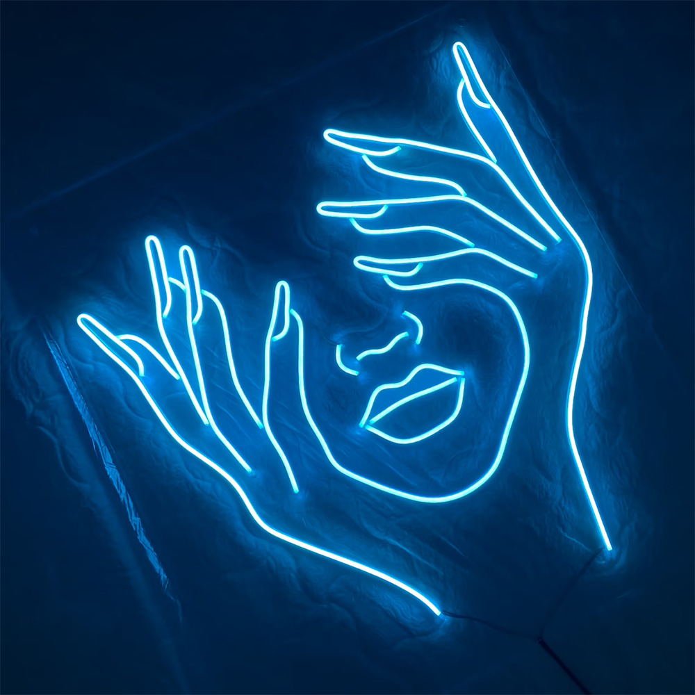 美女造型霓虹灯商场酒吧拍照装饰灯发光招牌diy创意夜灯外贸专供