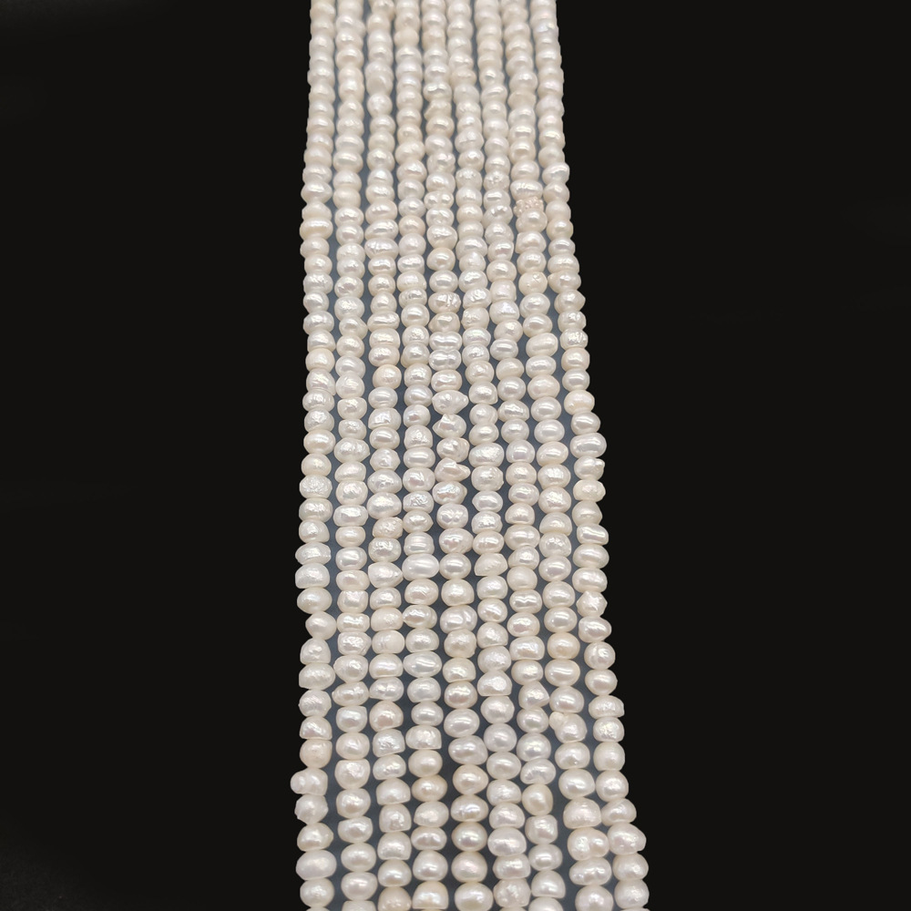 速卖通热卖天然淡水珍珠散珠巴洛克珍珠扁形珠子diy项链饰品配件