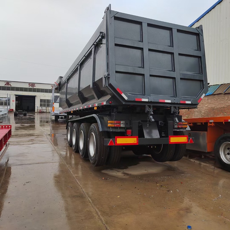 侧翻自卸半挂车苍栏后翻侧翻自卸式半挂车 高厢仓栏全挂车-阿里巴巴