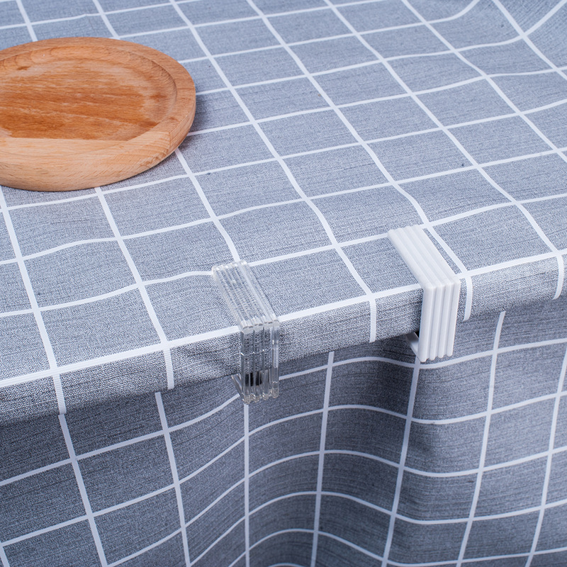 桌布夹塑料简易餐布夹收纳整理摆件不锈钢台布夹半透明式餐具系列