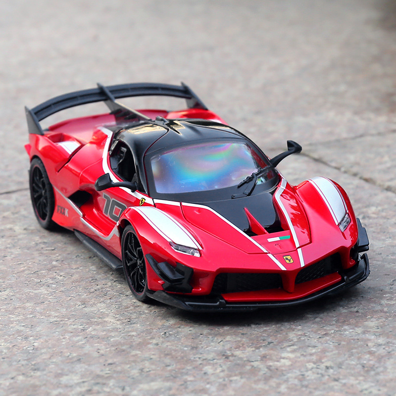 恒腾1/24法拉第fxxk合金汽车模型回力声光玩具跑车金属车盒装