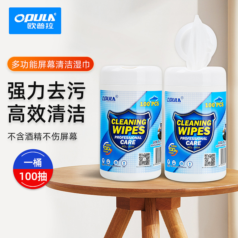 Computer Screen Wipes 100 Barrel Laptop TV Digital Mobile Phone Film Wipe Cleaning Tissue