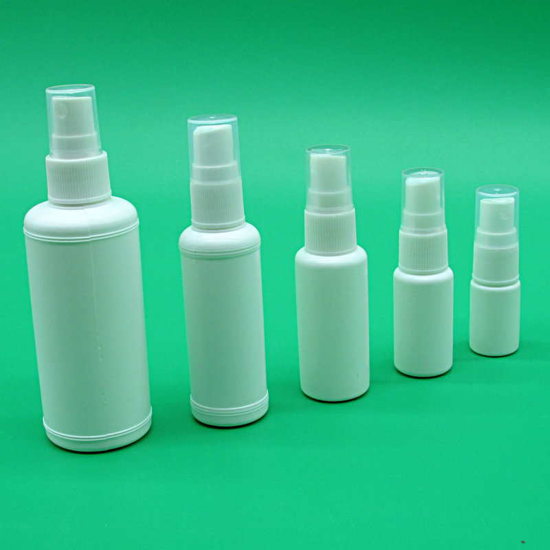 厂家直销10-100ml塑料喷雾瓶白色细雾避光小喷瓶酒精消毒液小喷壶