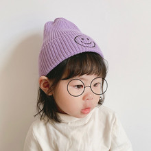 儿童毛线帽子潮女童针织帽韩国ins韩版糖果色秋冬男童宝宝毛线帽
