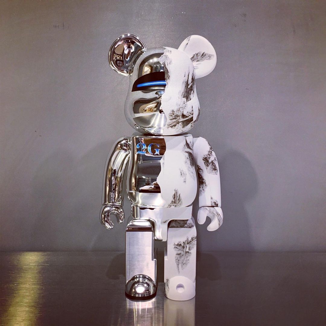 bearbrick暴力熊积木熊潮玩手办摆件千秋盲盒公仔空山基2gxgirl蓝