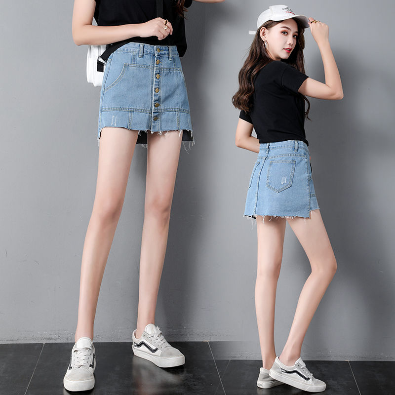 休闲牛仔裤裙女夏