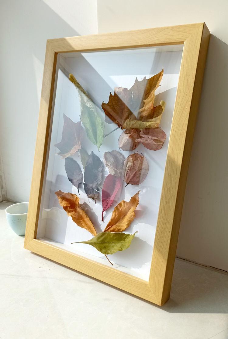 diy手工相框干花衍纸蝴蝶标本橡皮泥3d厚度木中空立体画框