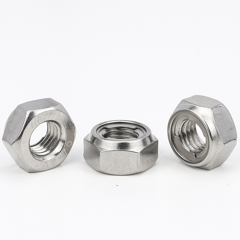 304不锈钢金属防松螺母锁紧螺母自锁螺帽防滑螺丝帽m4|m5m6din980