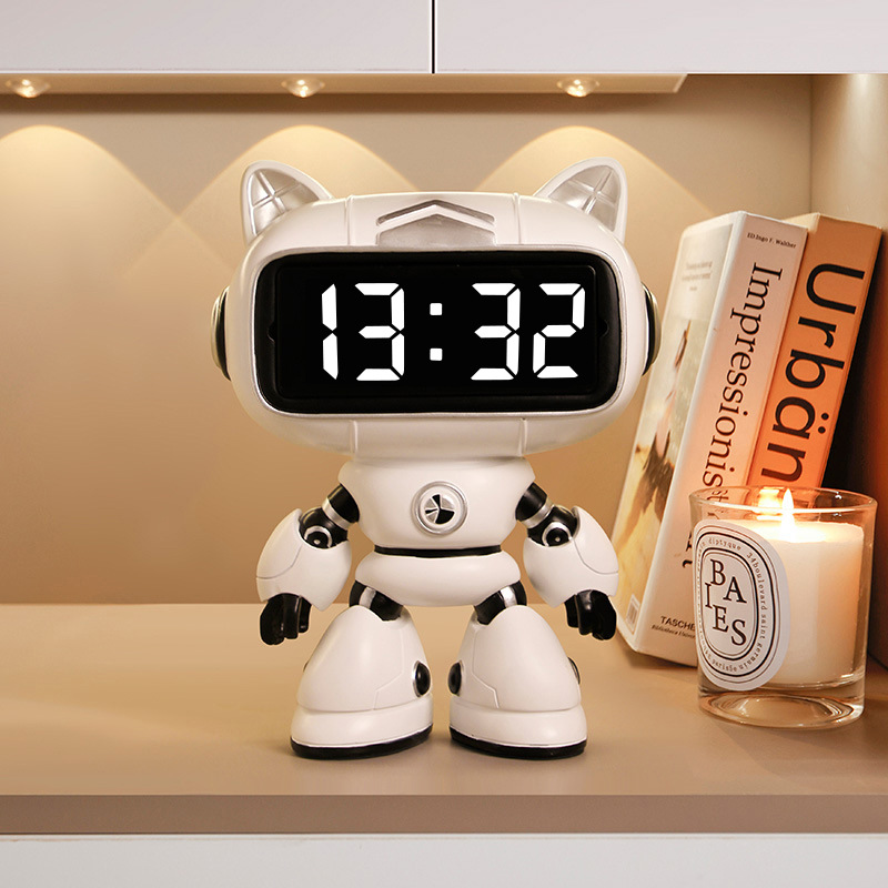 Beihanmei Creative Alarm Clock Decoration Simple Modern Living Room Bedroom Desktop Bedside Table Desktop Clock