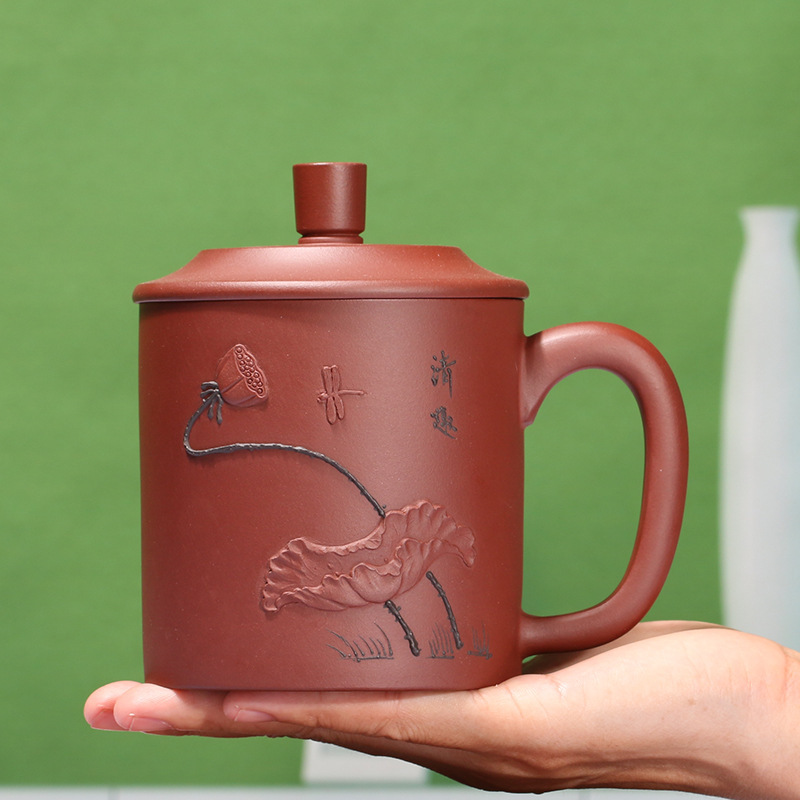 0成交0个相似宜兴紫砂杯家用全手工泥绘带