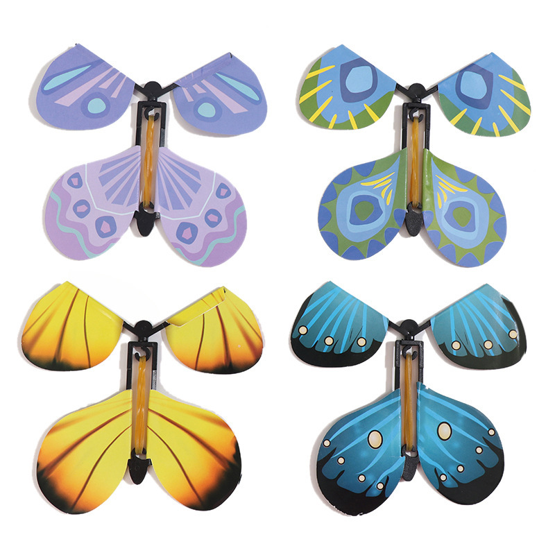 Flying Small Butterfly Puffed Butterfly Free Butterfly New Exotic Children's Magic Props Toy Manufacturer