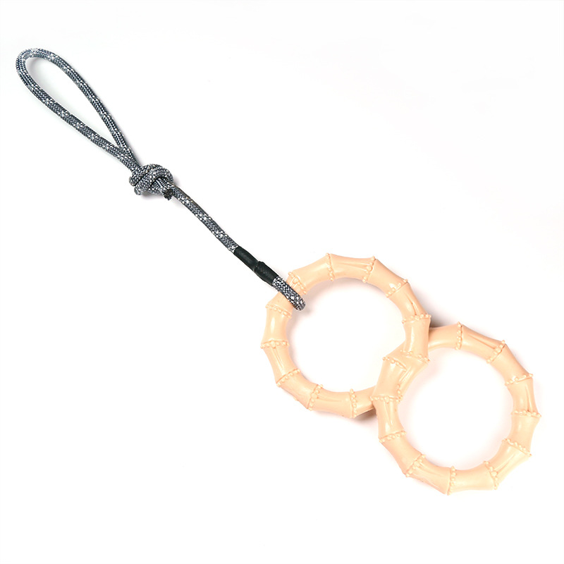 Factory Direct Supply Tpr Patent Product Floating/Wear-Resistant Bite-Resistant/Tug-of-War Anti-Demolition Home Active Double-Ring Pet Toy