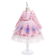 欧美公主裙西班牙洛丽塔lolita中大童儿童女孩跨境礼服女童蓬蓬纱