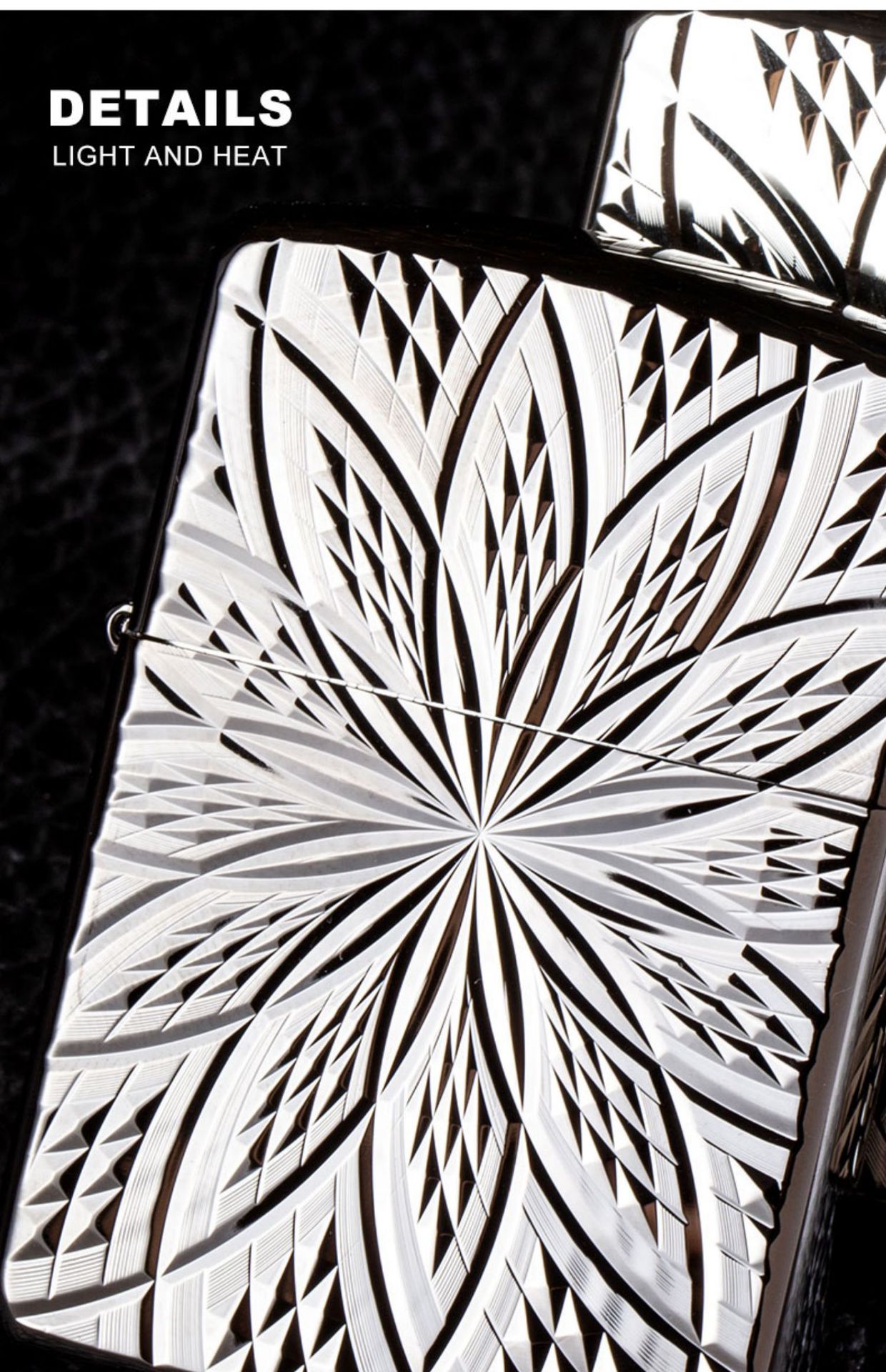 正版zippo打火机 官方正品男士银枪花雕刻收藏 燃油专用送男友