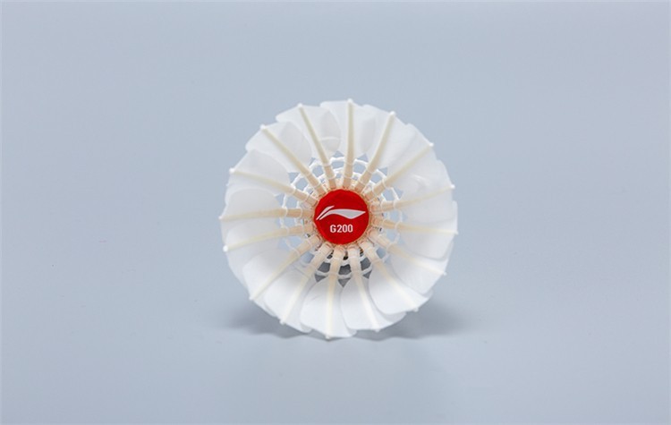 李宁li-ning 羽毛球鹅毛 g200 飞行稳定耐打比赛娱乐用球12只装